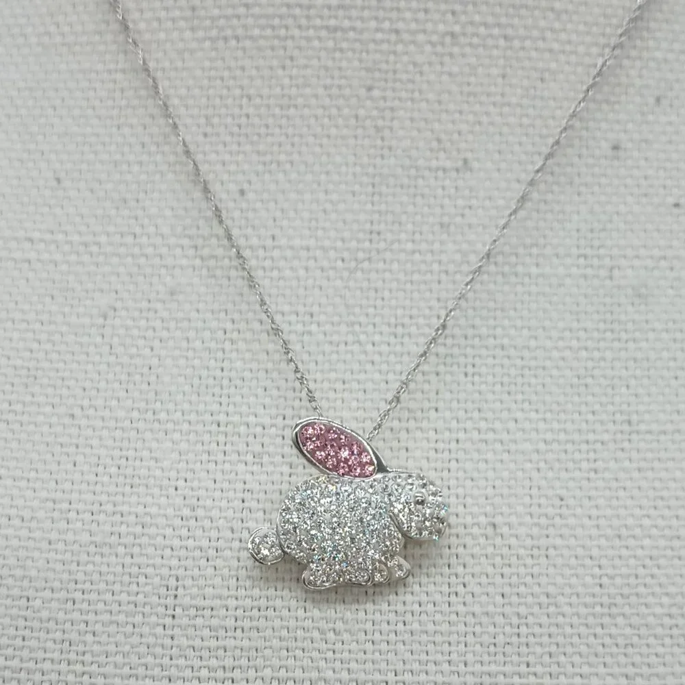 925 AU Bunny Rabbit Necklace 18